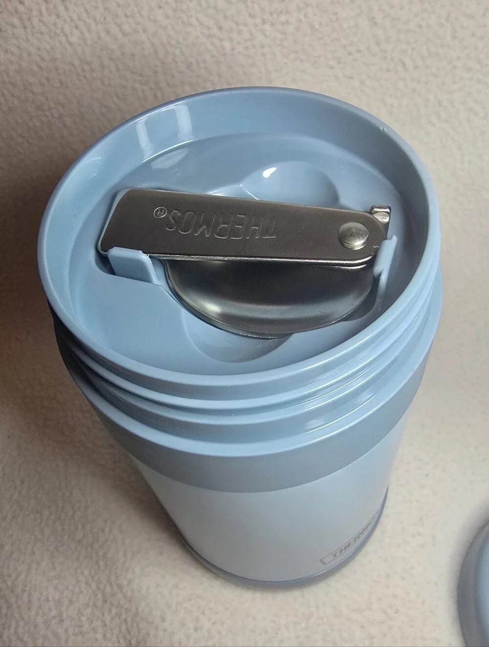 Thermos Light Blue Insulated Food Jar - Portable Hot & Cold Container
